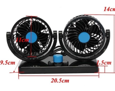 Car Fans,12V Electric Auto Cooling Fan, Headrest 360 Degree Rotatable, For Automobiles